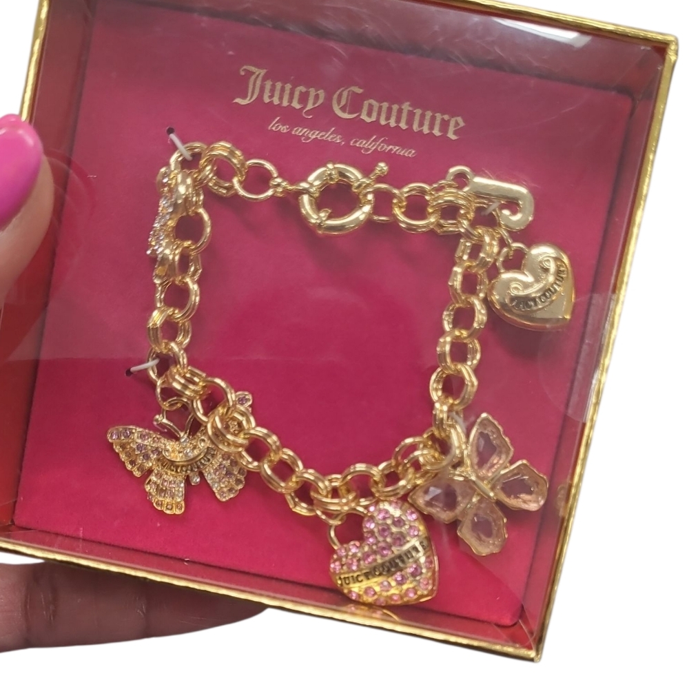 Juicy Couture Gold Charm Bracelet
